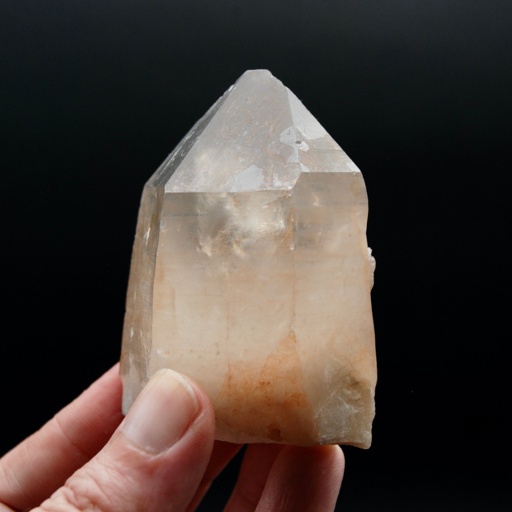  Record Keeper Pink Shadow Smoky Lemurian Seed Quartz Crystal, Brazil