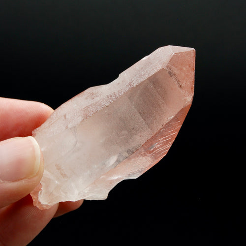 Strawberry Pink Lemurian Seed Quartz Crystal Master Starbrary, Serra do Cabral, Brazil