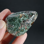 Flashy Seraphinite Crystal Palm Stone, Russia