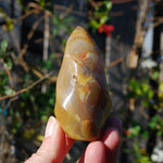 Carnelian Crystal Flame, Carnelian Agate Freeform Tower, Madagascar