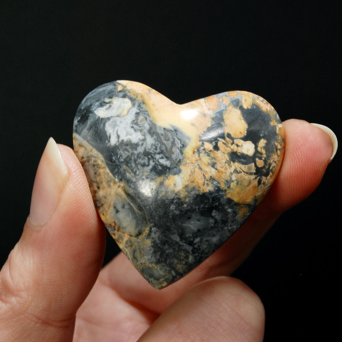 Maligano Jasper Heart, Healing Crystals, Indonesia