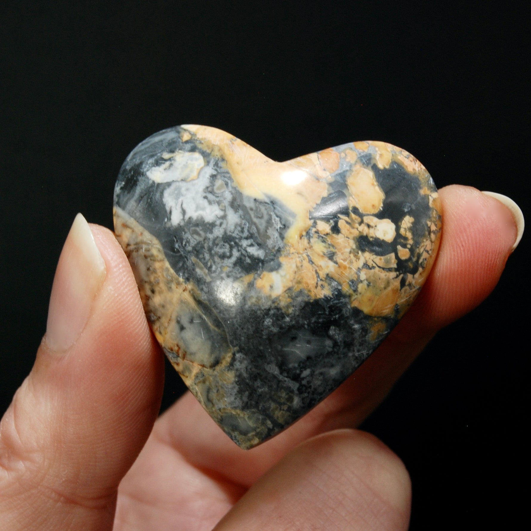 Maligano Jasper Heart, Healing Crystals, Indonesia