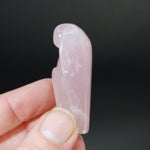 Rose Quartz Carved Crystal Guardian Angel