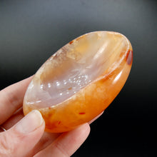 Load image into Gallery viewer, Carnelian Agate Carved Crystal Bowl, Madagascar
