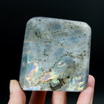 Sunset Labradorite Crystal Freeform Tower, Super Flashy Spectrolite
