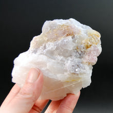 Load image into Gallery viewer, Raw Tricolor Tourmaline Lepidolite Crystal on Quartz Matrix, Brazil
