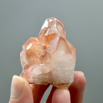 ET Strawberry Pink Scarlet Temple Lemurian Quartz Crystal Cluster, Serra do Cabral, Brazil