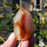 Carnelian Crystal Flame, Carnelian Agate Freeform Tower, Madagascar