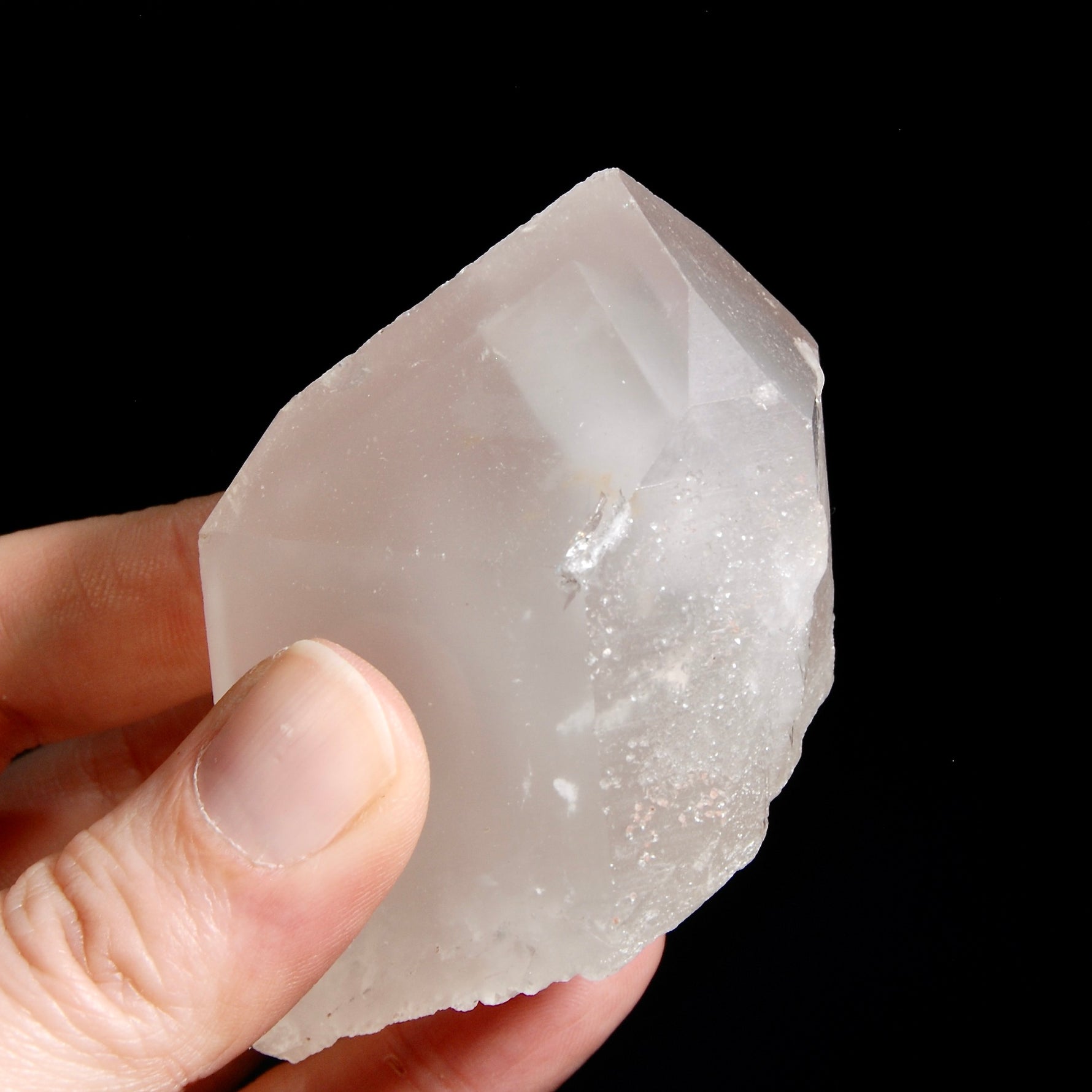 RARE Trans Channeler Pink Lithium Lemurian Seed Quartz Crystal, Record Keepers Phantom Pyramid, Brazil