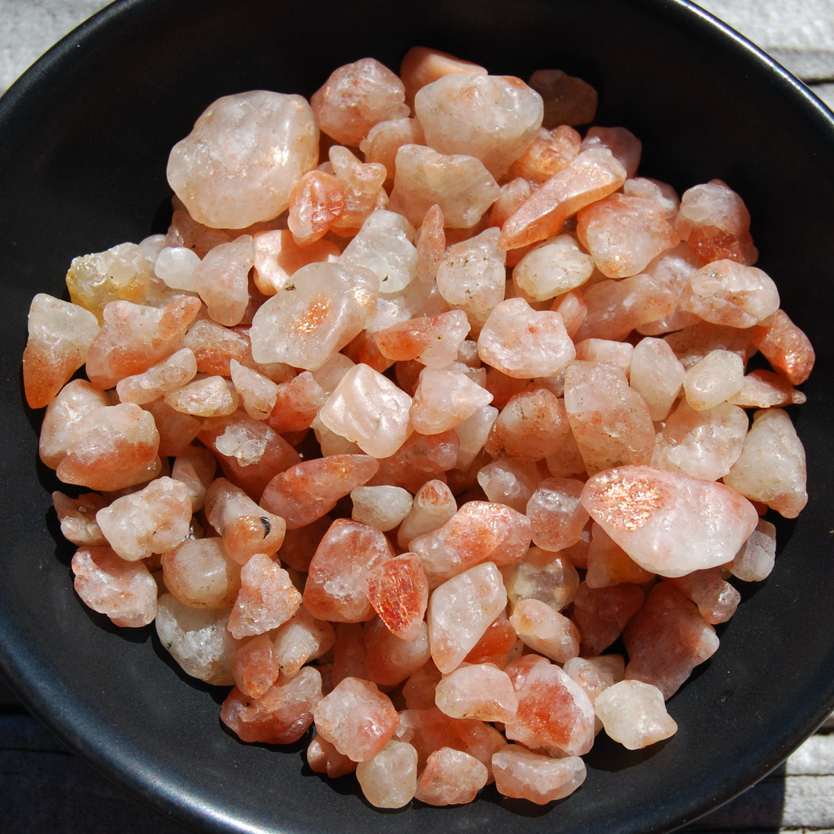 Flashy Sunstone Crystal Raw Stones, Extra Small Sunstone Crystals, India