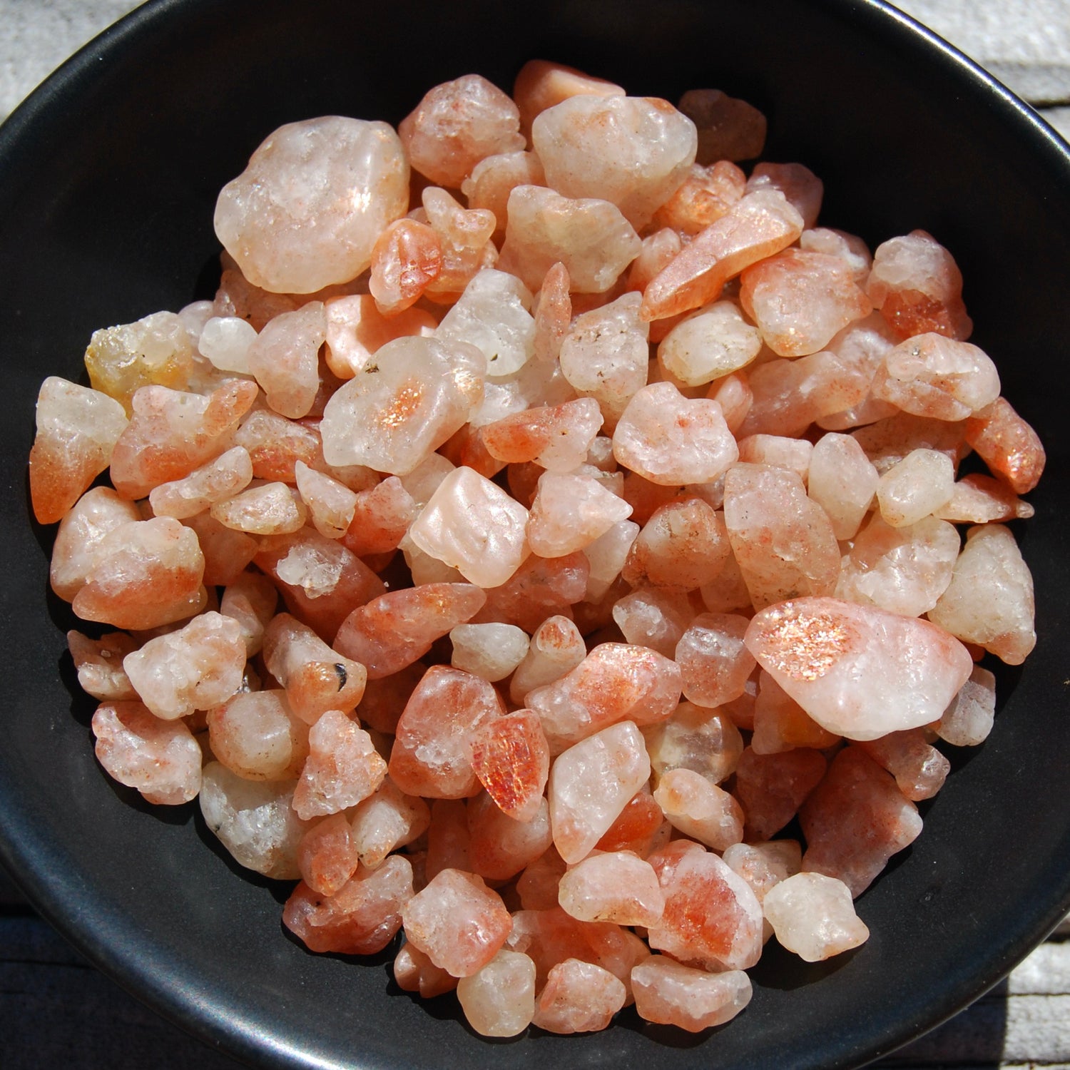Flashy Sunstone Crystal Raw Stones, Extra Small Sunstone Crystals, India