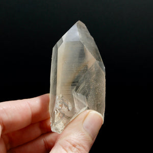 Pink Shadow Smoky Scarlet Temple Lemurian Seed Quartz Crystal with Fluorescent Calcite, Serra do Cabral, Brazil
