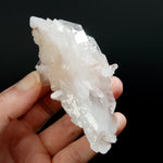 Pink Faden Quartz Crystal Cluster, Colombia