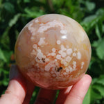 Sakura Flower Agate Crystal Sphere