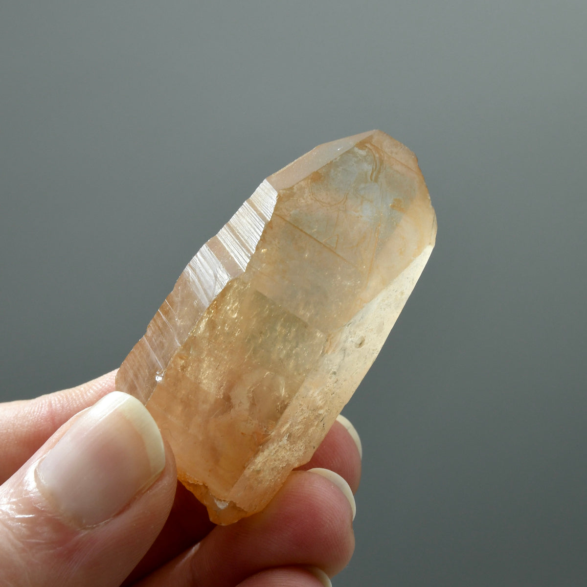 Record Keeper Tantric Twin Pink Shadow Smoky Scarlet Temple Lemurian Seed Quartz Crystal, Serra do Cabral, Brazil
