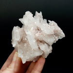 Pink Faden Quartz Crystal Cluster, Colombia