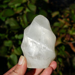 White Light Selenite Crystal Flame