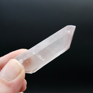 Pink Lithium Lemurian Quartz Crystal, Brazil