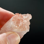 Strawberry Pink Lemurian Seed Quartz Crystal Master Starbrary, Serra do Cabral, Brazil