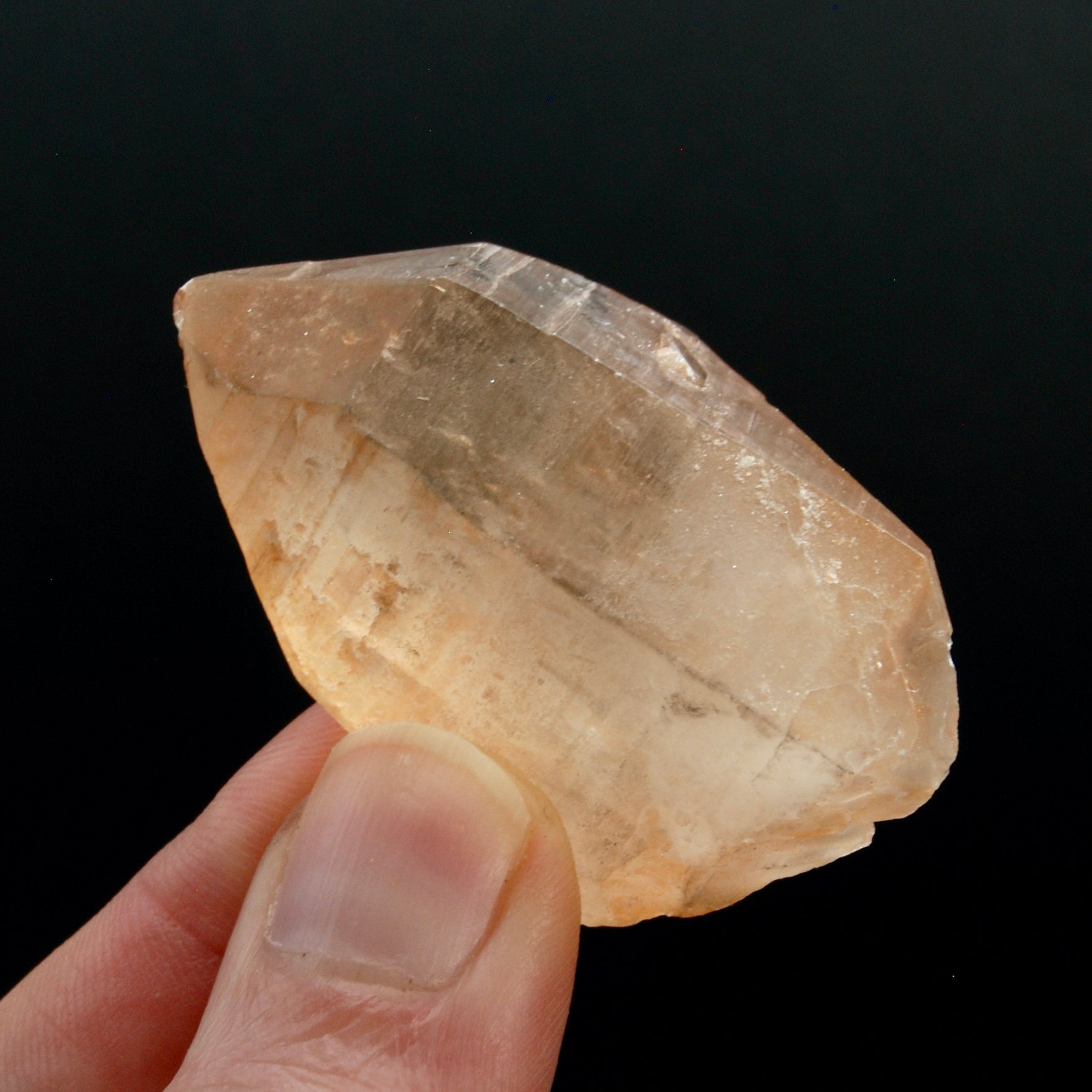 Pink Shadow Lemurian Seed Quartz Crystal, Smoky Scarlet Temple Lemurian Crystals, Brazil