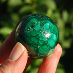 Natural Malachite Crystal Sphere, Congo