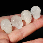 1in Clear Quartz Carved Crystal Skull