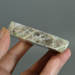 Flashy Rainbow Moonstone Sunstone Crystal Slab, Thick Rainbow Moonstone Slice, India