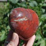 Petrified Wood Crystal Heart 