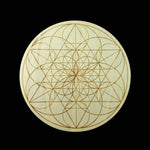 12in Large Wood FIBONACCI SEED OF LIFE Crystal Grid Sacred Geometry