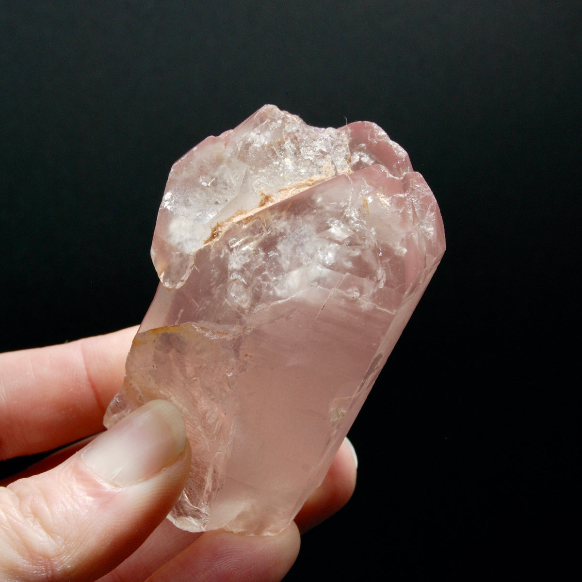 Rare Unique ET Dolphin Pink Lithium Lemurian Quartz Crystal Starbrary Cathedral, Brazil