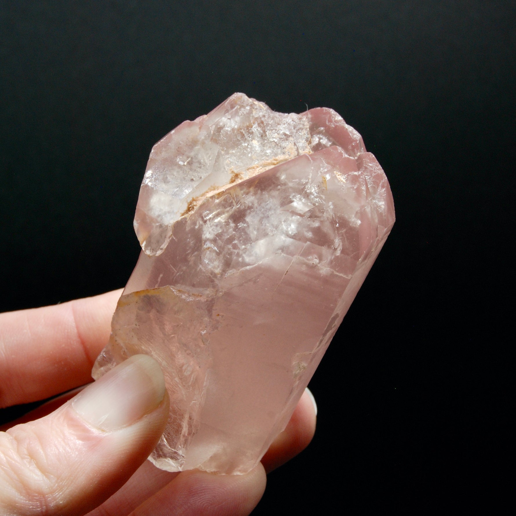 Rare Unique ET Dolphin Pink Lithium Lemurian Quartz Crystal Starbrary Cathedral, Brazil
