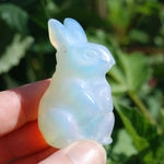 Opalite Carved Crystal Rabbit