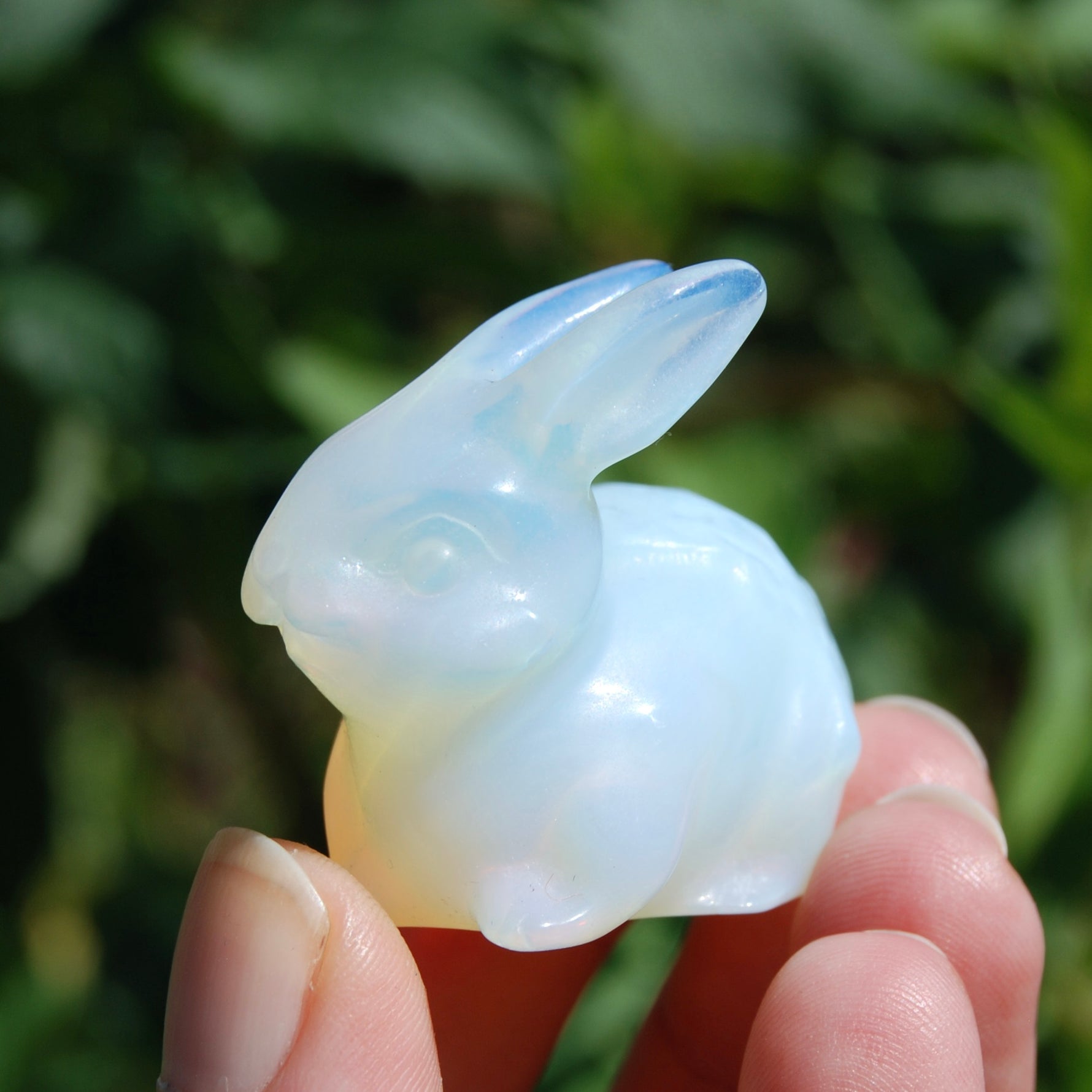 Opalite Carved Crystal Rabbit