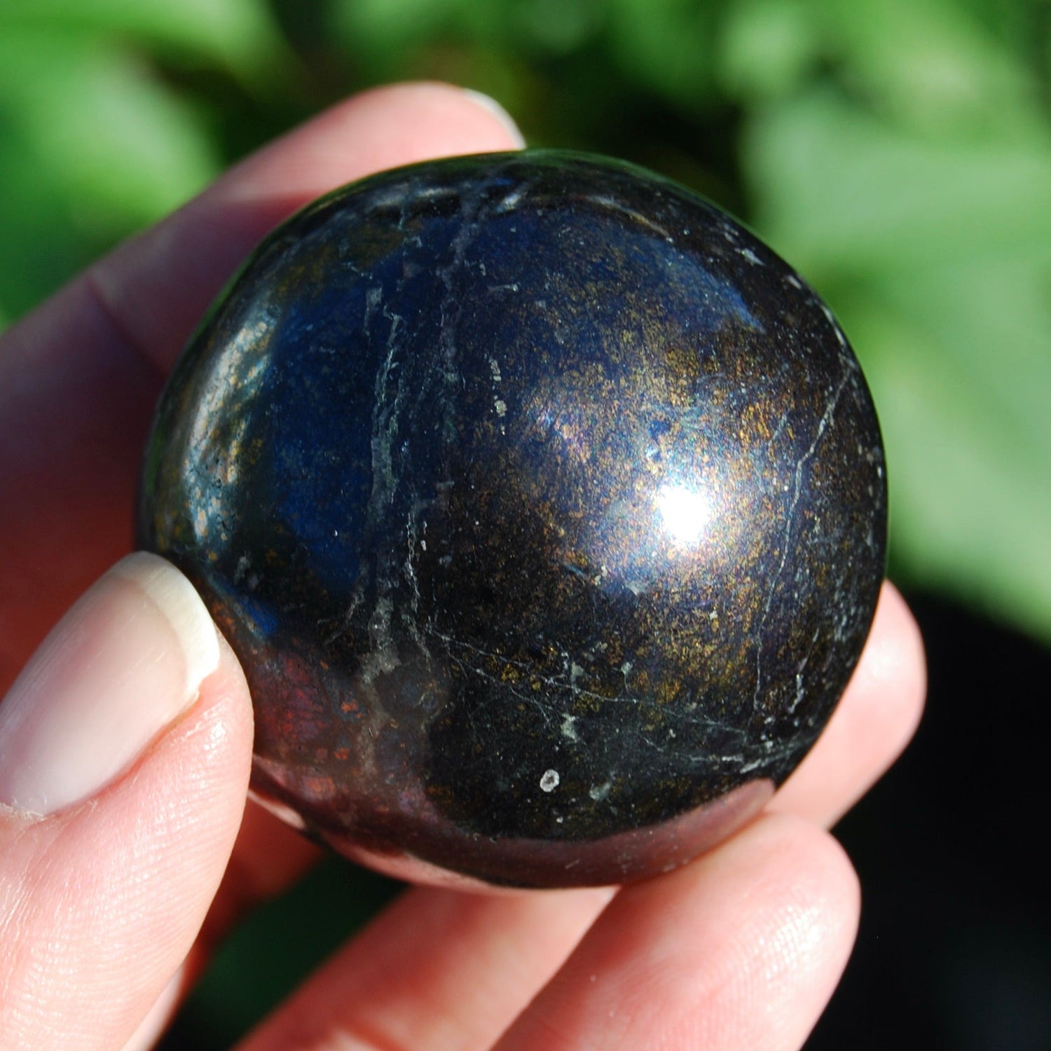 RARE Covellite Crystal Sphere, AAA Top Quality Blue Covelite, Peru