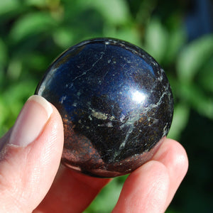 RARE Covellite Crystal Sphere, AAA Top Quality Blue Covelite, Peru