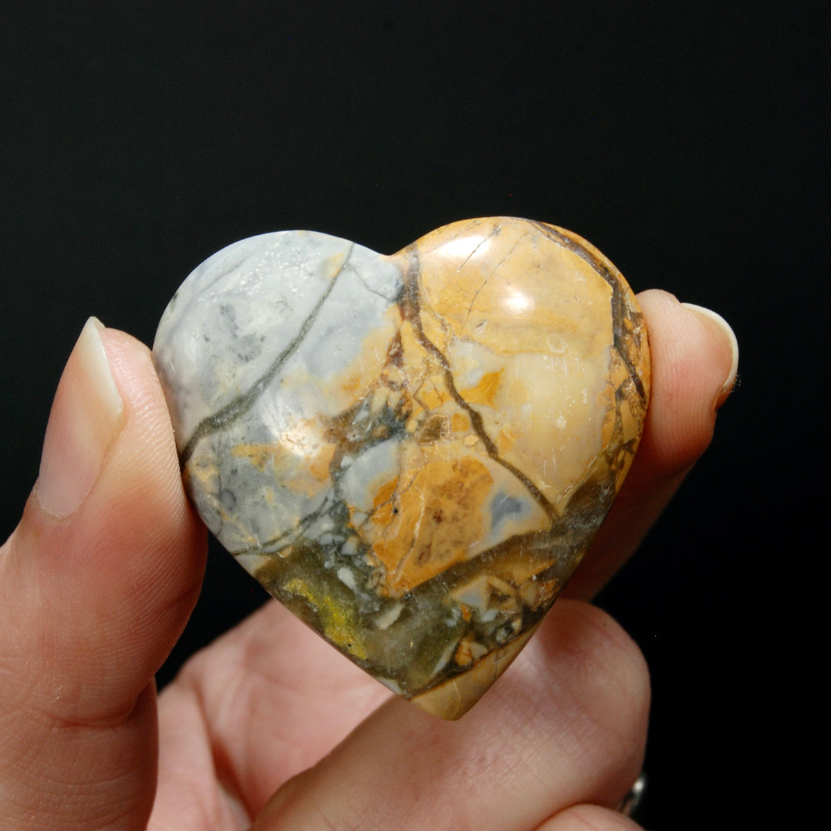 Maligano Jasper Heart, Healing Crystals, Indonesia