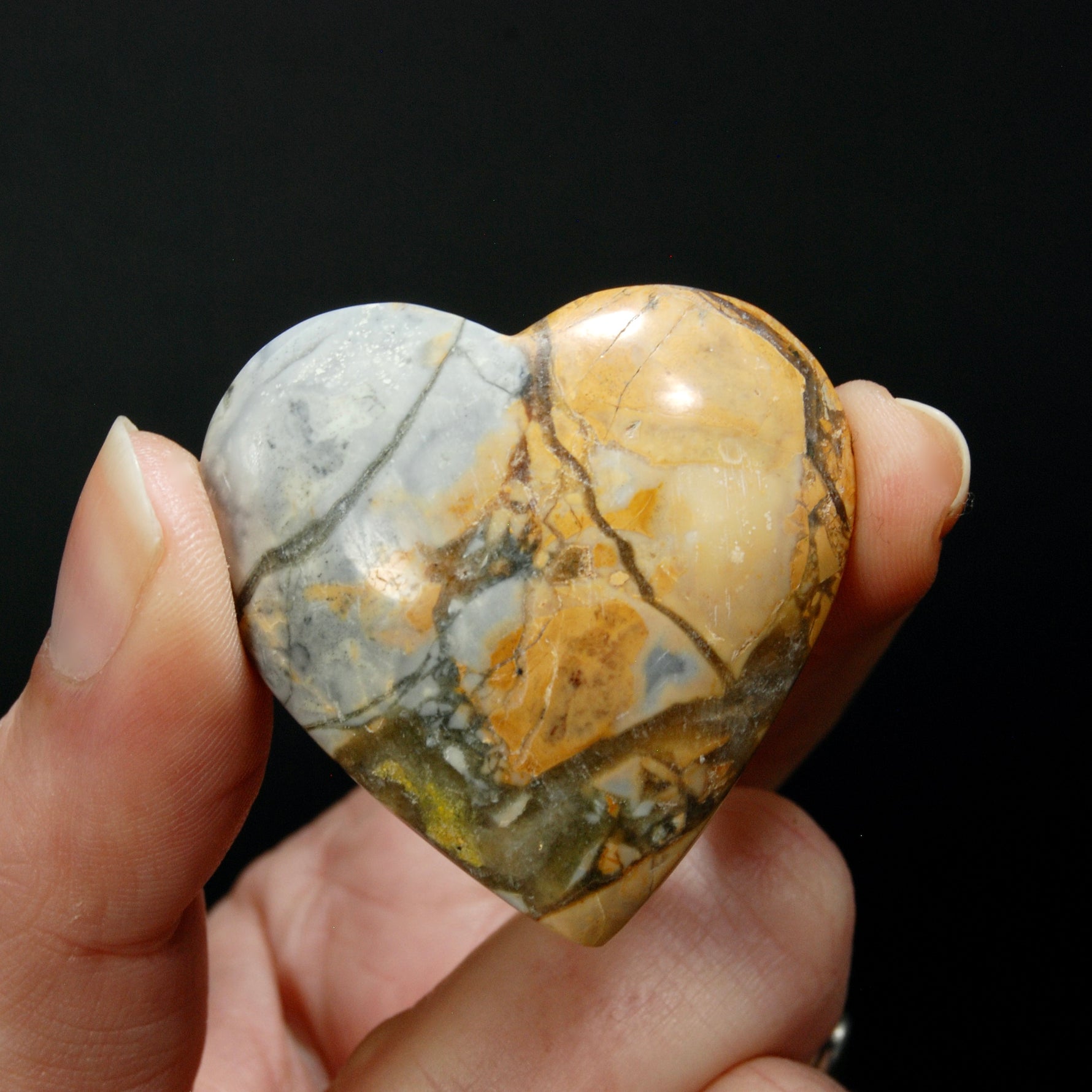 Maligano Jasper Heart, Healing Crystals, Indonesia