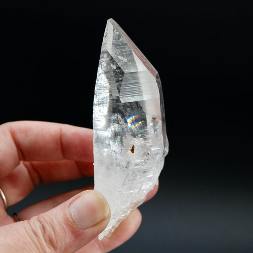 Self Healed Rainbow Colombian Lemurian Seed Crystal Laser, Boyaca, Colombia