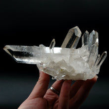 Load image into Gallery viewer, STUNNING Starburst Lemurian Silver Quartz Crystal Starbrary Cluster, Isis Face Channeler Record Keepers Optical Corinto Quartz, Brazil
