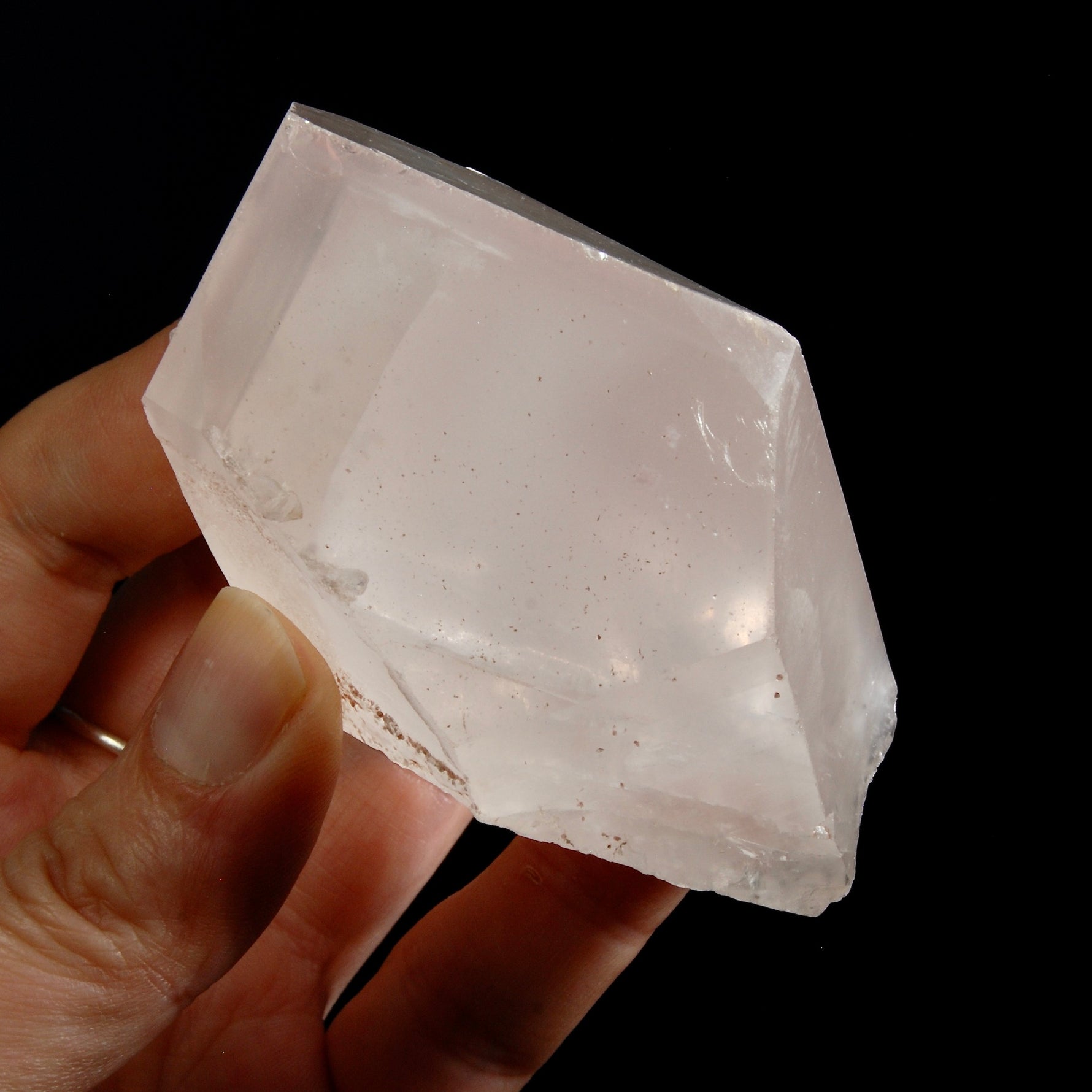 RARE Trans Channeler Pink Lithium Lemurian Seed Quartz Crystal, Record Keepers Phantom Pyramid, Brazil
