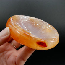 Load image into Gallery viewer, Carnelian Agate Carved Crystal Bowl, Madagascar

