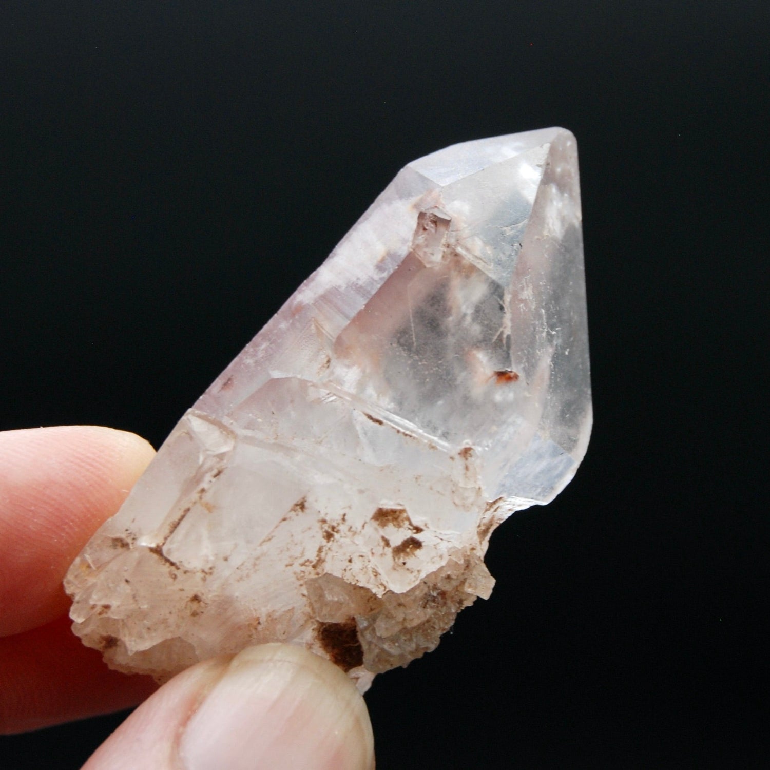 Pink Lithium Lemurian Quartz Crystal Starbrary, Brazil