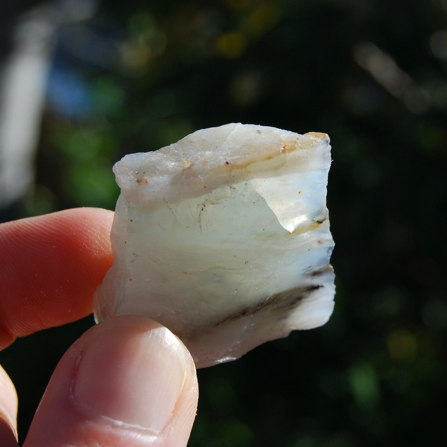 Blue Peruvian Opal Crystal, Raw Blue Andean Opal, Peru