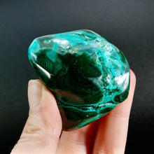Load image into Gallery viewer, Malachite Chrysocolla Crystal Palm Stone, Congo
