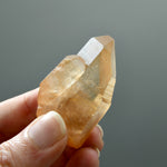 Record Keeper Tantric Twin Pink Shadow Smoky Scarlet Temple Lemurian Seed Quartz Crystal, Serra do Cabral, Brazil