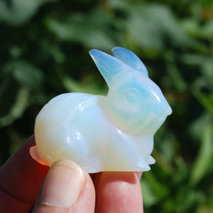 Opalite Carved Crystal Rabbit