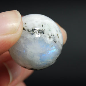 Mini Rainbow Moonstone Crystal Sphere, GUARANTEED Blue Flash, 15mm 20mm 25mm