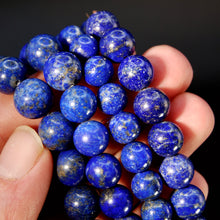 Load image into Gallery viewer, Genuine Lapis Lazuli Crystal Bracelet, Natural Gemstone Beads
