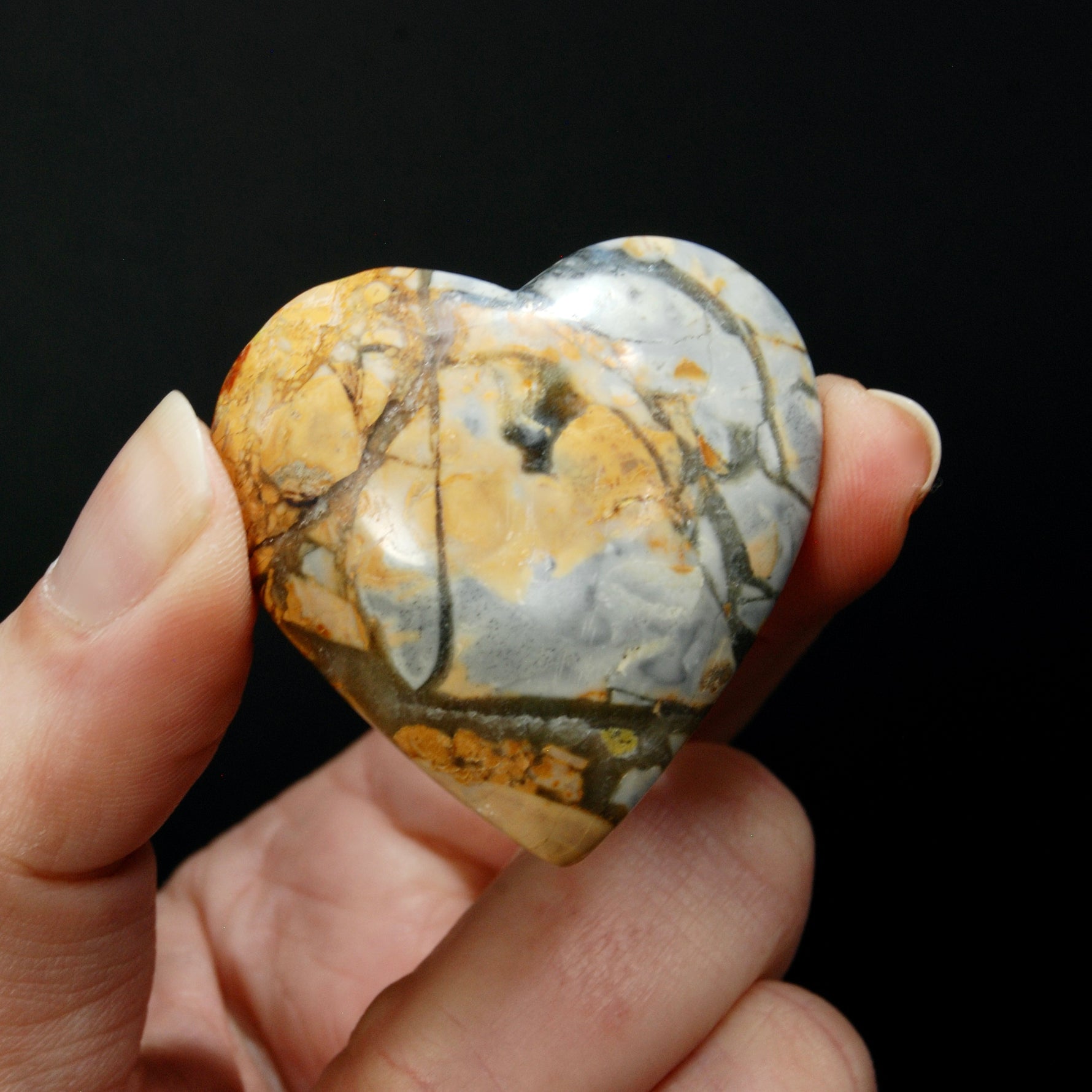 Maligano Jasper Heart, Healing Crystals, Indonesia