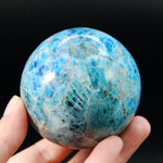 Large Blue Apatite Crystal Sphere, Madagascar